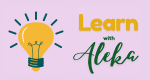 learn with aleka logo.
