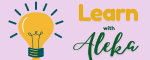 learn with aleka logo.